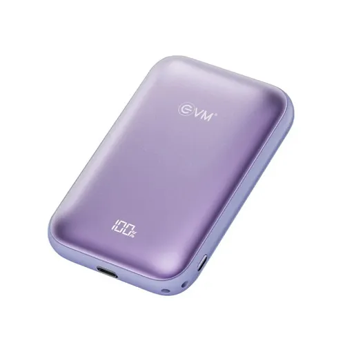 EVM Purple EnMag 15 10000 mAh Powerbank